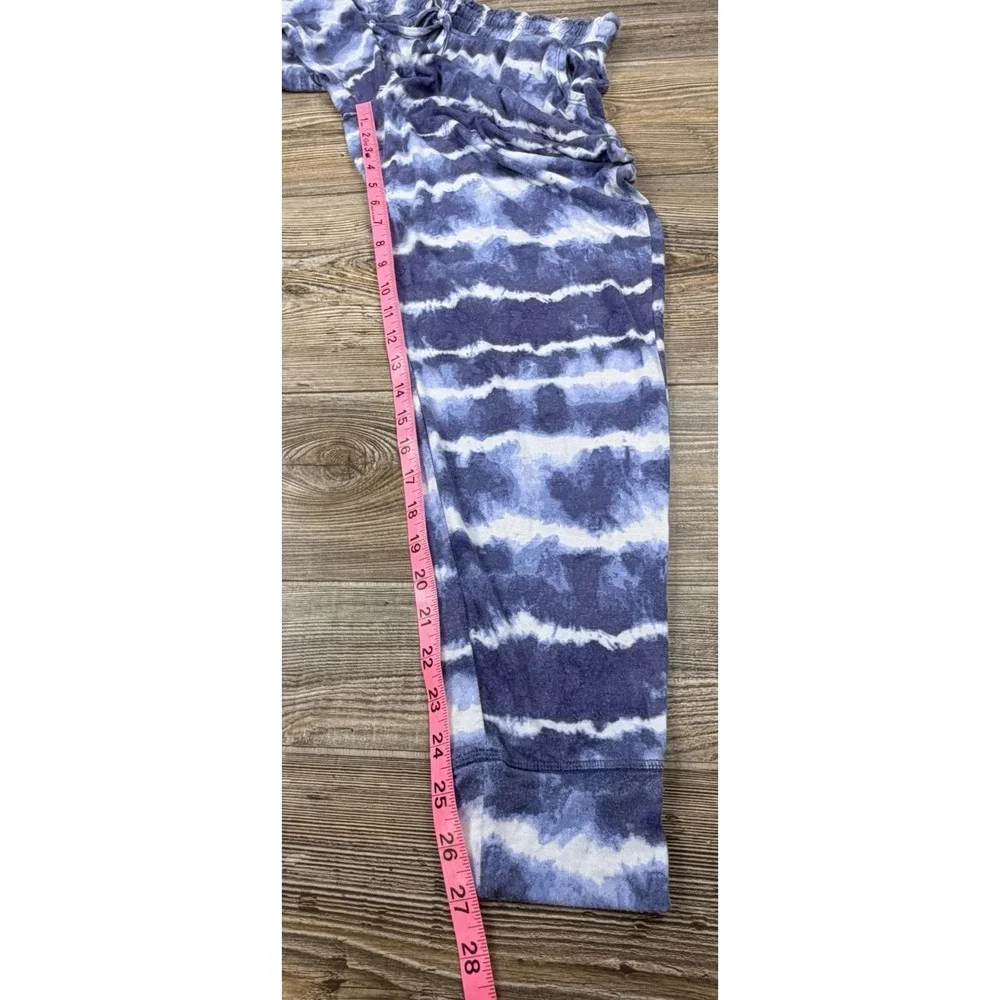 Koolaburra UGG Blue White Tie Dye Pattern Pajamas PM Soft Comfy Lounge